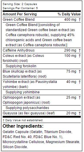 hydroxycut new gen supp facts