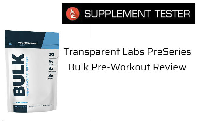 PreSeries Bulk Pre-Workout Review