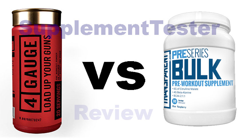 4 Gauge vs Bulk PreSeries Pre Workout