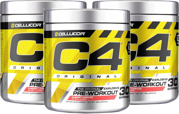 C4 Original pre workout supplement.
