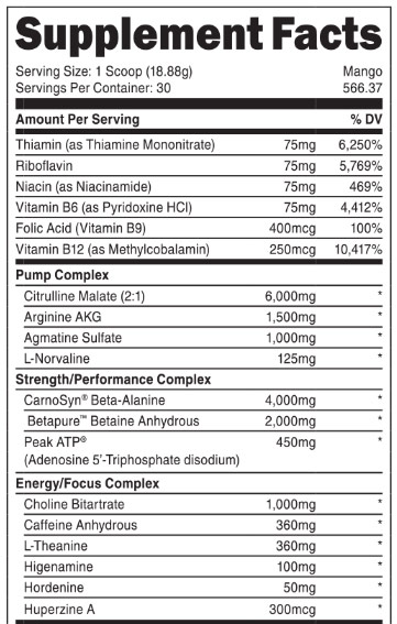 pre-koala-freak-ingredient-list