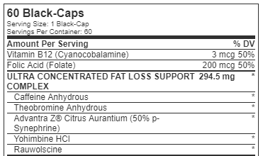 Lipo-6-Black-Hers-nutrient-profile