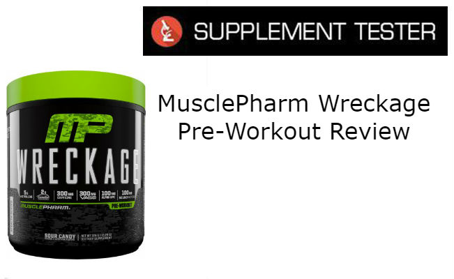 MusclePharm Wreckage Pre-Workout Supplement Review