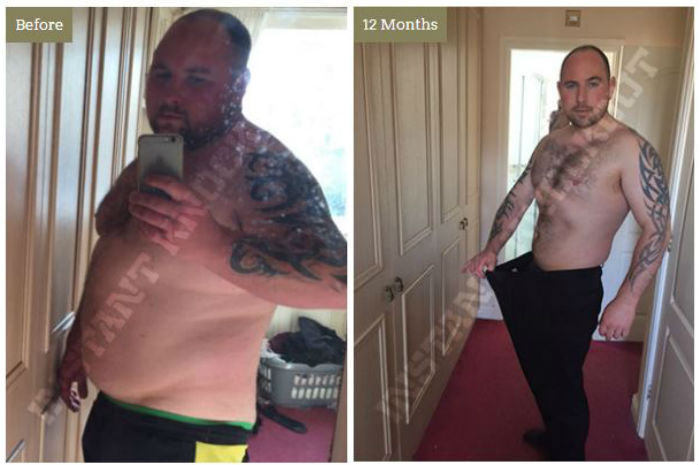 Gavin before and after Instant Knockout