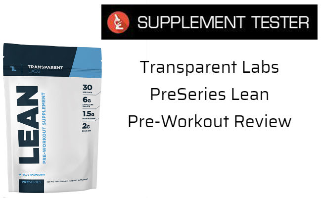 PreSeries Lean Pre-Workout Review