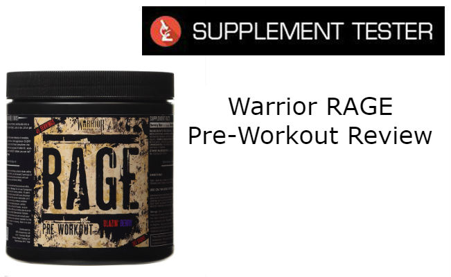 Warrior RAGE Pre-Workout Review