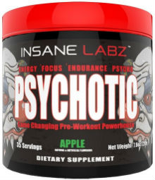 Psychotic pre-workout bottle