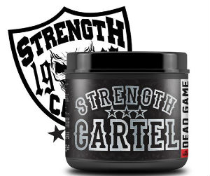 Strength Cartel pre-workout bottle