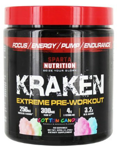 kraken pre-workout bottle